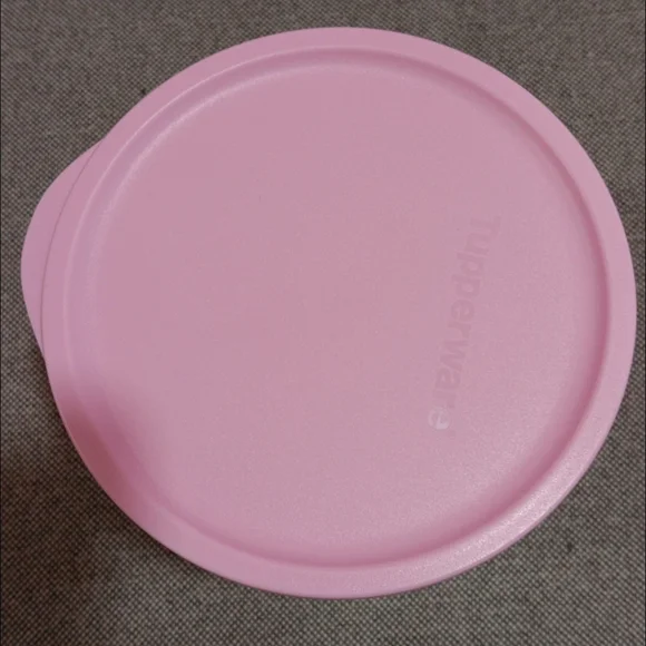 Tupperware Pink and Green Floral Container - Picture 2 of 2